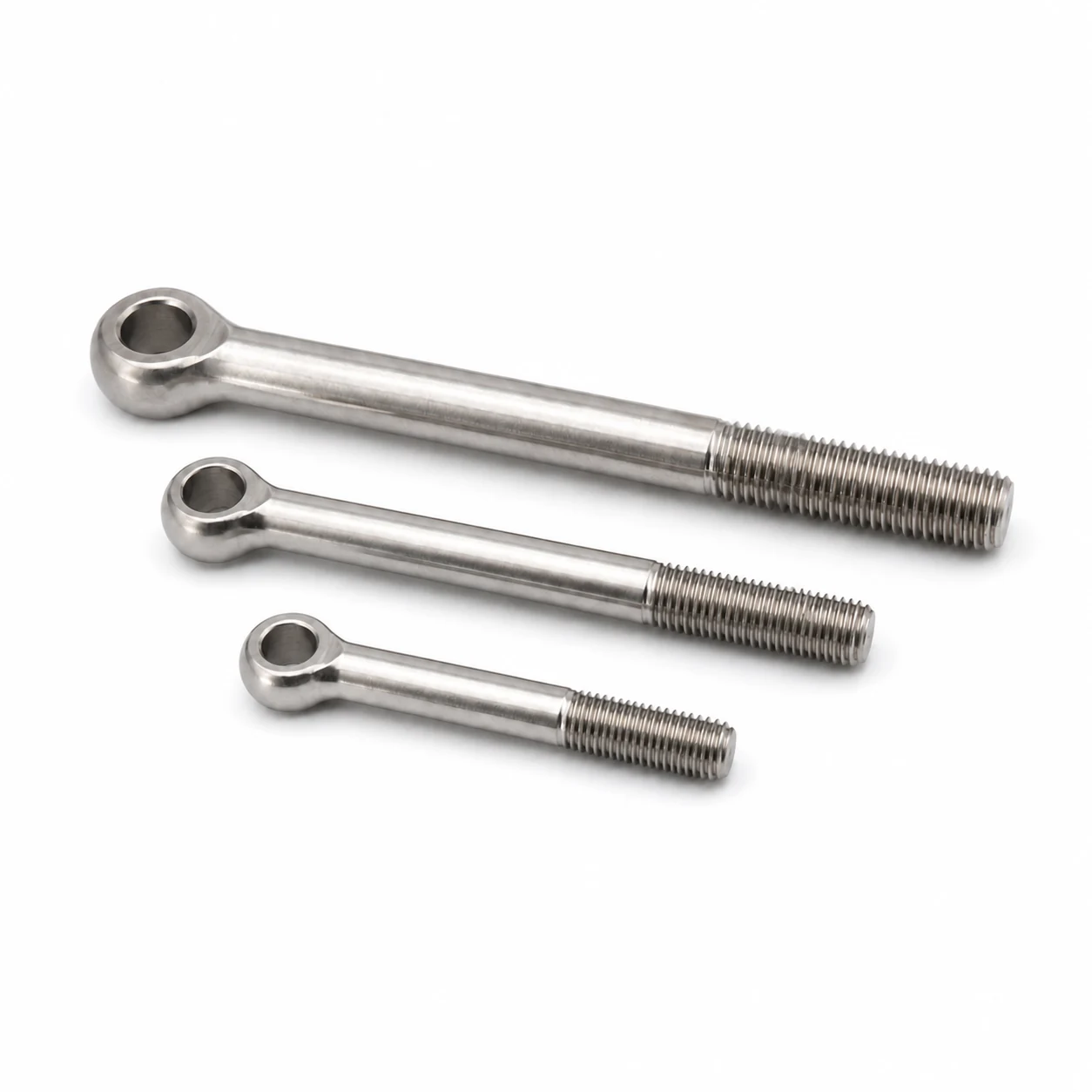 DIN 444 stainless steel swing bolts with closed eye and threaded shank