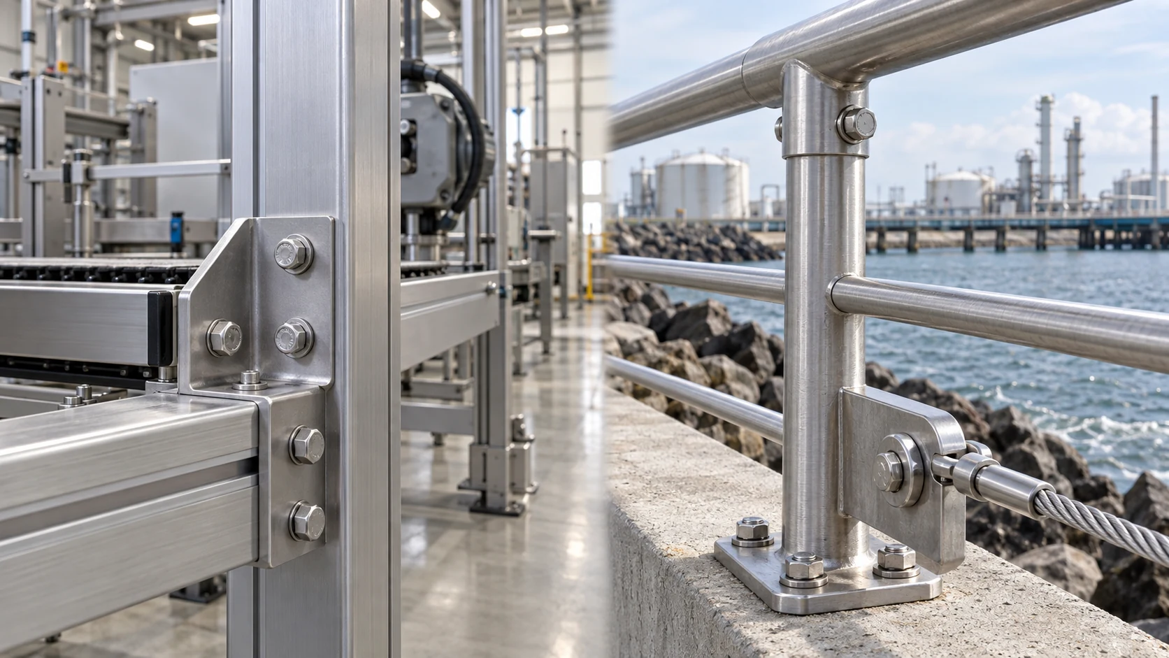 304 and 316 stainless steel fasteners application comparison