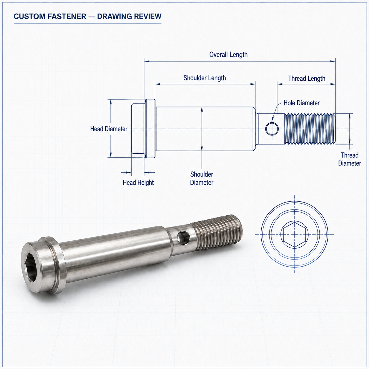 Custom industrial fastener drawing review and quotation planning