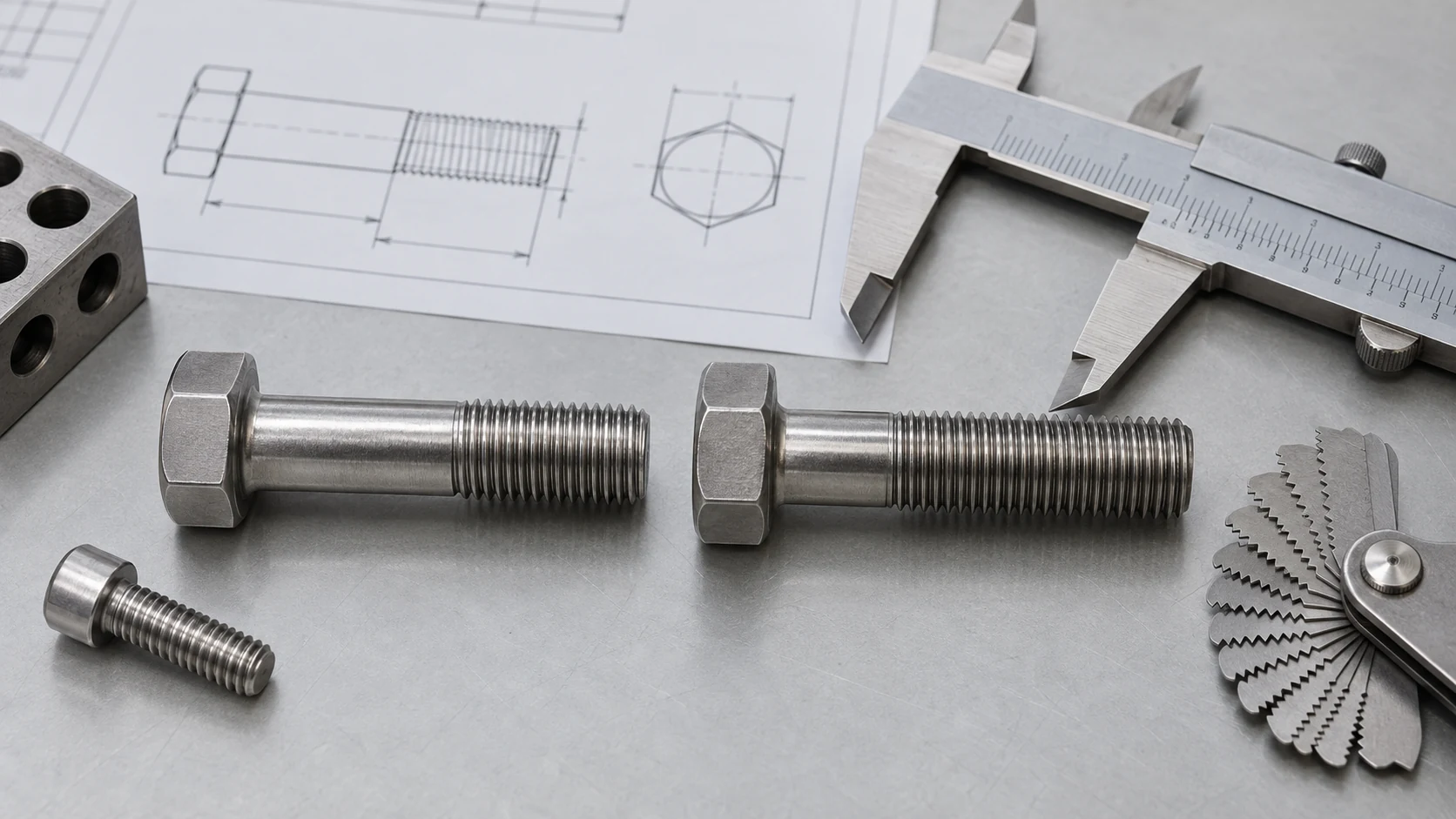 Dimensional inspection when comparing DIN and ISO fastener standards