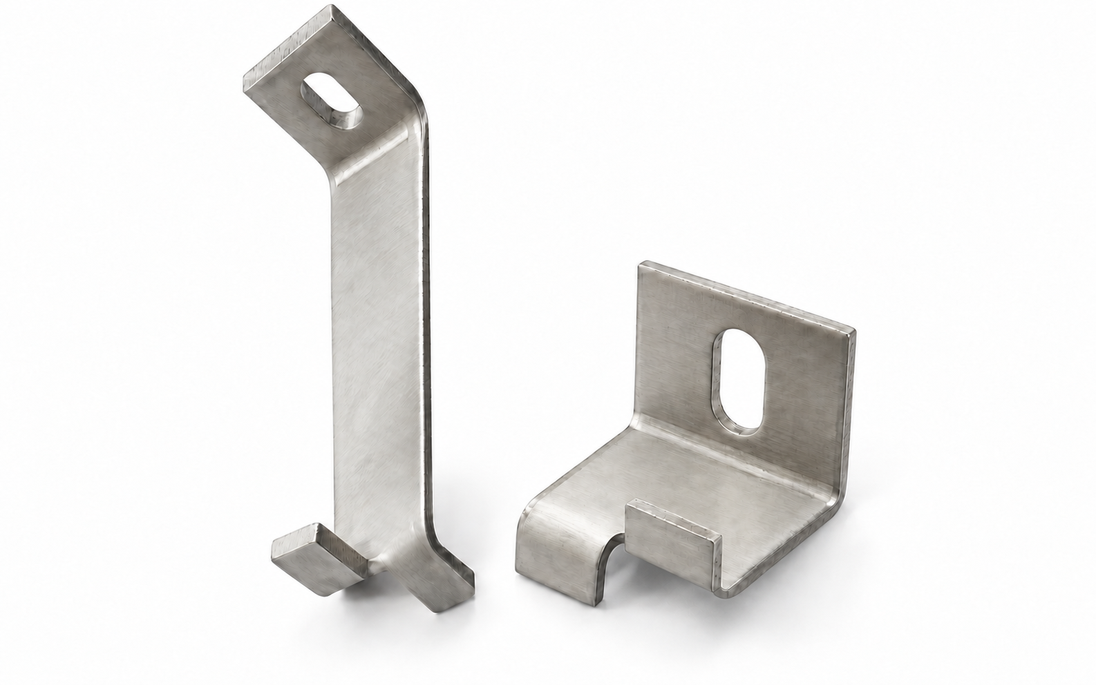 Matched stainless steel upper and lower stone cladding brackets