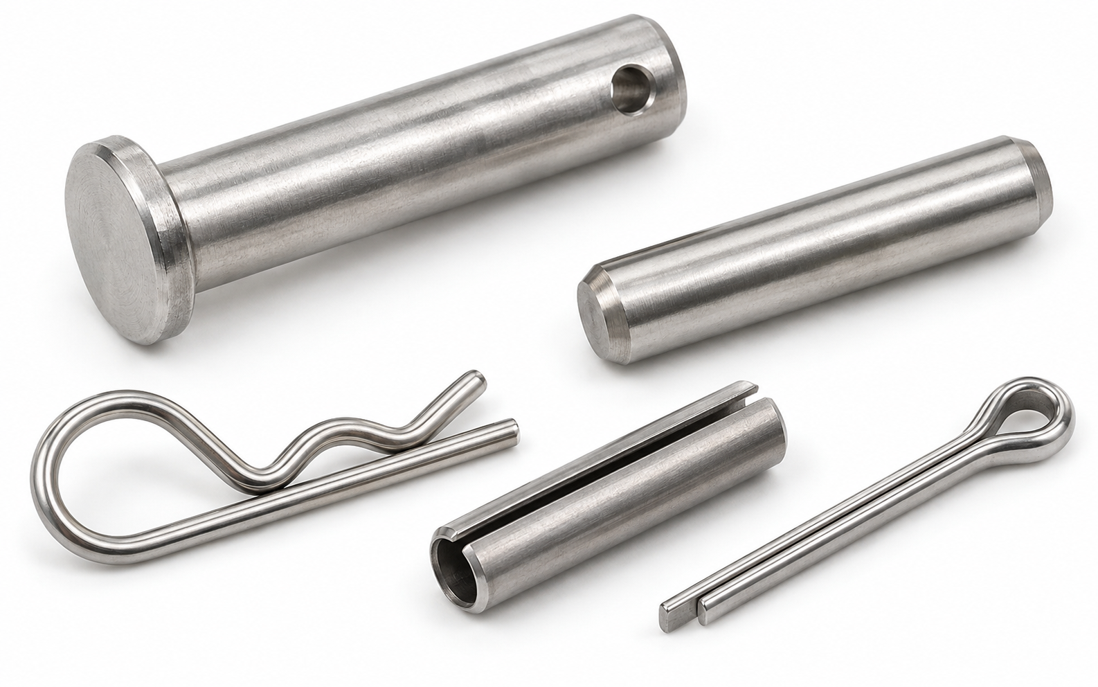 Stainless steel clevis pin dowel pin R clip spring pin and cotter pin product range