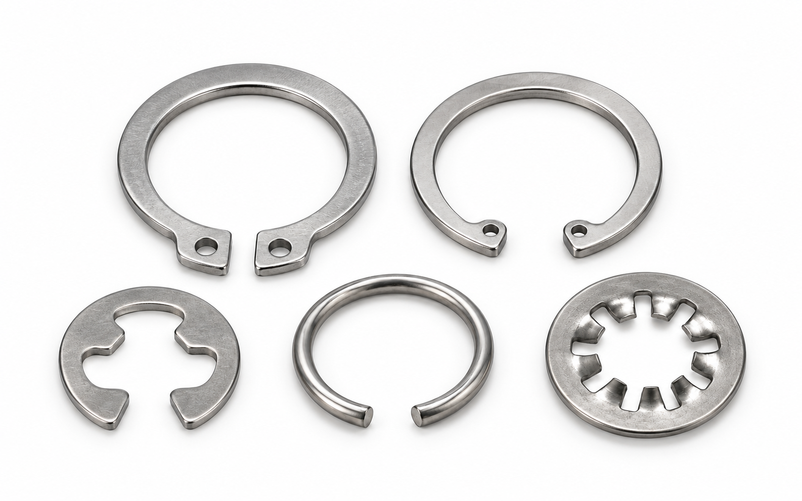 Stainless steel external circlip internal circlip E-clip wire snap ring and push-on retaining ring