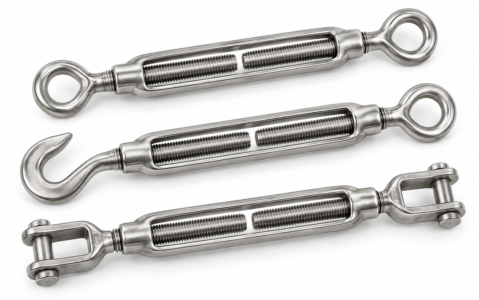 Stainless steel turnbuckles product range