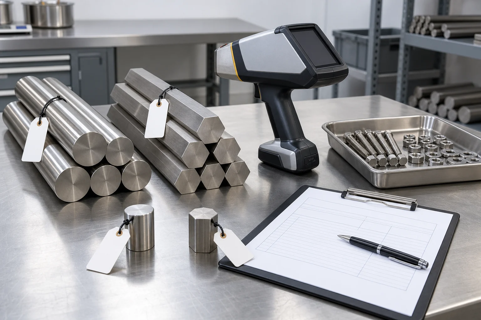 Stainless steel material verification and traceability support